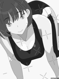 Decorate Your Laptop With Lewd Anime Girl Hentai Manga Ecchi Waifu Gray Tone Sticker.