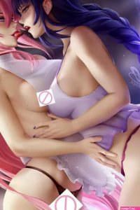 Game Genshin Impact Raiden Yae Miko Anime Sexy Naked Girl HD Print Canvas Manga Poster Living Room Bedroom Handing Picture