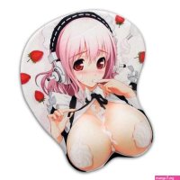 Tapis de souris manga gros seins chantilly avec repose poignet