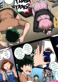 Porn comic My Harem Academia. Part 5. Boku No Hero Academia. Sex comic guy is popular