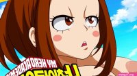 My hero academia hentai Uraraka big tits titjob