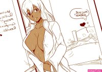 Matt Wilson on X: nsfw lewd oppai darkskin blonde requests manga anime