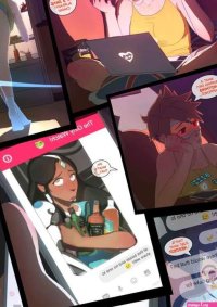 Porn comic The Girly Watch. Part 1. Overwatch. Sex comic guy brought pizza