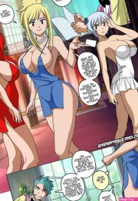 Porn comic Lucys Big Scoop. Fairy Tail. Super Melons. Sex comic busty beauties were