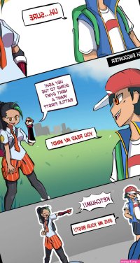 rikininii rickking2002 ash ketchum juliana pokemon nemona pokemon penny pokemon creatures company game freak nintendo pokemon pokemon anime pokemon journeys pokemon sv blue headwear red headwear absurdres commentary english...