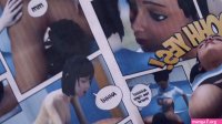 Just 2 cute girls reading hentai manga and getting freaky together