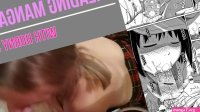 Reading hentai manga with step sister causes to cum inside her