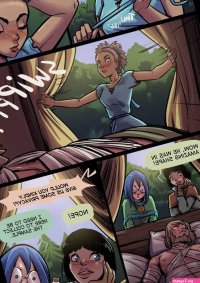 Porn comic The Cummoner. Part 21. Sleeping Beauty. Sex comic girls saw a