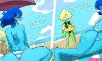 Beach Buddies with Lapis Steven Universe Hermit Moth