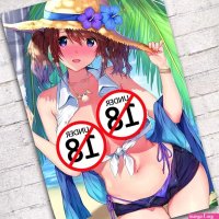 Seaside Sexy Girl Anime Poster Uncensored Manga Wall Art Prints Canvas Painting Erotic Cartoon Picture For Bedroom Home Decor