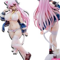 Waifu Figurine Hentai Anime Figure Girl Sexy Figure Sonico White Cat Ver. PVC Figure Collectible Model Anime Toy
