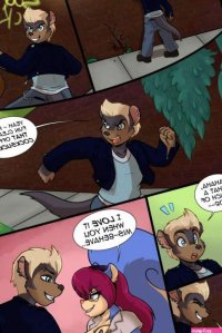 Porn comic Furry nude. Sex comic cute squirrel tied