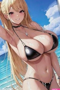 : Cartoon Poster Ecchi Sexy Huge Boobs Beach Bikini Anime Poster Hot Anime Sexy Girl Poster Canvas Wall Art Posters For Room Aesthetic And Decor-scale-2x Canvas Painting Posters And Prints Wall Art