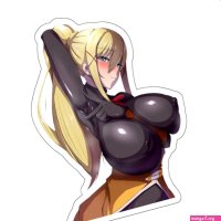 Huge Boobs Darkness KonoSuba Waterproof Sticker