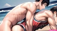 Gay basketball players Beach sex Animation Cartoon porn Hentai