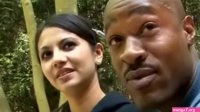 Tattooed Indian girl fucked by black guy in the forest