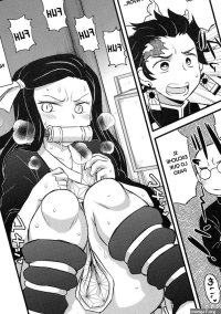 Mechashiko no Chinpo Nikuyoku o Osaekirenaku Natta Nezuko-chan ga Dosukebe Ossan Tanebashira to Kettou Shite Eiyou Hokyuu Suru Hon Kimetsu no Yaiba