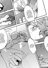 Reading manga yaoi