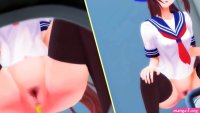 3d toilet girl