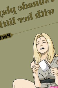 Tsunade playing with her little Part 1- Naruto