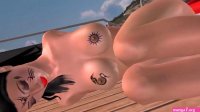 Animated 3D cartoon sex video of a Indian looking cute girl