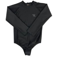 Body Infantil Top Country Manga Longa Preto Simples