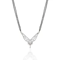 Stunning Floral Diamond Mangal Sutra