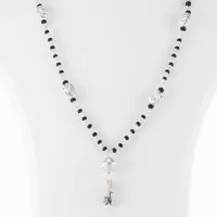 Black and Silver Beads Mangal Sutra for Women