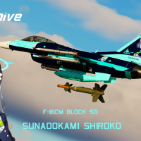 F-16CM bl.50 Shiroko Sunaookami Blue Archive Livery