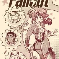 Enkaru on X: Fallout in the style of 90s manga I love how they adapted the video game into this series fallout fanart manga 90smanga