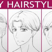 How to Draw 3 Manga Boy Hairstyles!