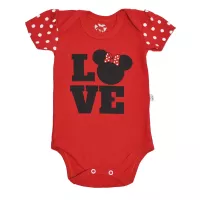 Body Minnie Manga Curta G Baby BB