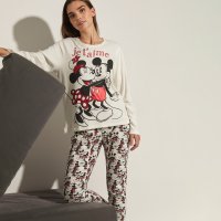 Pijama mujer minnie manga larga Disney