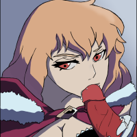gina solo leveling solo leveling clothes highres tagme 1boy 1girl cum cum in mouth cumdrip disembodied penis fellatio hetero oral orange hair penis red eyes