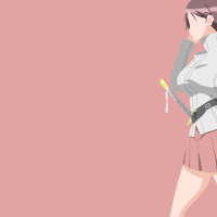 Download Minimalist Yuko Sagiri Anime Triage X Minimalist Anime 4k Ultra HD Wallpaper by aho1225