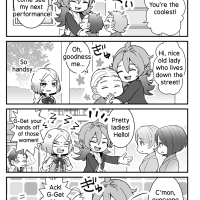 4-panel comics A day in the Ayakashis lives