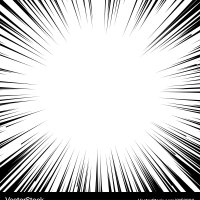 Manga comic book flash explosion radial lines Vector Image