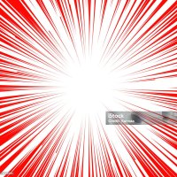 Manga Comic Book Flash Explosion Radial Lines Background Stock Illustration