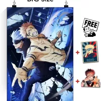 Gojo Satoru And Sukuna First Fight Poster