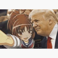 Minami kawashima and Trump Art Board Print for Sale by Gangstas with Waifus
