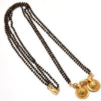 Jewar indian Gold Plated Mangalsutra south indian katori religious traditional latest 60 cm long Pendant with Chain For Women