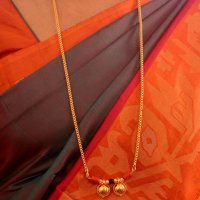 Golden mangalsutra LONG with double vati one gram gold