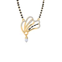 Buy Pearl Design Diamond Mangalsutra With Chain Online
