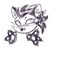 Raia Key on X: I got inspired by all the cute drawing on my tl Thank you cat day Fluffy paws digitalart sanegen sngn sanemi genya