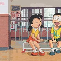 Anime Doraemon Nobita Nobi Shizuka Minamoto Poster Matte Finish Paper Print 12 x 18 Inch Multicolor : Amazon.in: Home Kitchen