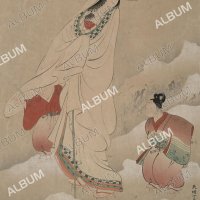 Artist: Maruyama Okyo Japanese 17331795 Lady Shizuka and her children 18th century Polychrome woodblock print sheet: 18 34 12 14 in. 47.6 31.1 cm Japan Jap