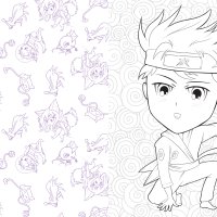 Manga World Coloring by Scott Harris
