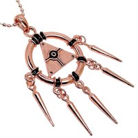 Buy OhDeal4UAnime Manga Gaming Jewelry Yugioh Millenium Ring illuminati Evil Eye Pewter Pendant Pewter Rose Gold Copper plated Boys Mens Pendant Necklace Charm Amulet Medallion w Rosegold ball chain Online at desertcartZimbabwe