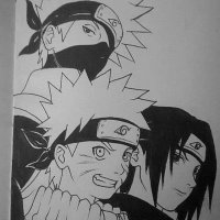 Naruto manga drawing 3 Alexandrapopescu