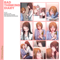 9PCS Bad Thinking Diary Korean Manhwa Waifu Photocards